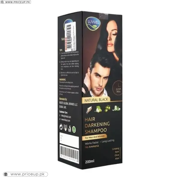 Luvvel Hair Color Shampoo Natural Black