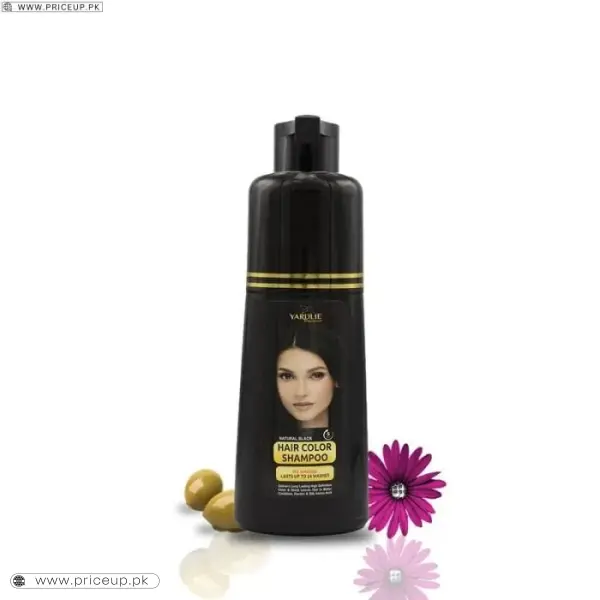 Yardlie Premium Natural Black Hair Color Shampoo UK Based Formula 200ml